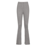 Sweatpants Tracksuit Women Pants Casual High Waist Side Split Trousers-Pants-Arimonz-Gray Pants-S-Arimonz