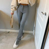 Sweatpants Tracksuit Women Pants Casual High Waist Side Split Trousers-Pants-Arimonz-Arimonz
