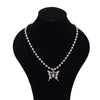 Sweet Butterfly Stainless Steel Pendant Ball Chain Necklace-Necklaces-Arimonz-Arimonz
