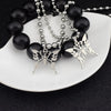 Sweet Butterfly Stainless Steel Pendant Ball Chain Necklace-Necklaces-Arimonz-Arimonz