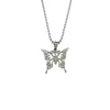 Sweet Butterfly Stainless Steel Pendant Ball Chain Necklace-Necklaces-Arimonz-Arimonz
