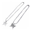 Sweet Butterfly Stainless Steel Pendant Ball Chain Necklace-Necklaces-Arimonz-Arimonz