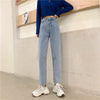 High Waisted Jeans for Women Straight Leg Denim Bottom Vintage Pants