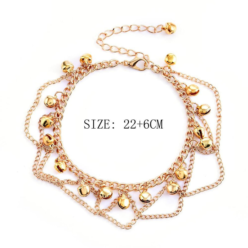 Tassel Chain Bells Anklet Chain Anklet Jewelry-Anklets-Arimonz-Arimonz