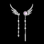 Tassel Dangle Feather Drop Earrings for Women Fine Jewelry Earrings-Earrings-Arimonz-Arimonz