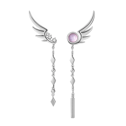 Tassel Dangle Feather Drop Earrings for Women Fine Jewelry Earrings-Earrings-Arimonz-Arimonz