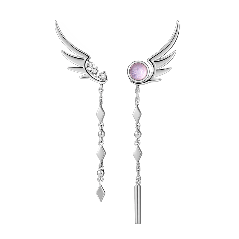 Tassel Dangle Feather Drop Earrings for Women Fine Jewelry Earrings-Earrings-Arimonz-Arimonz