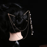 Tassel Double Chain Hair Fork Hairpin Retro Hair Accessories Hairgrip-Hair Accessories-Arimonz-4-Arimonz