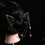 Tassel Double Chain Hair Fork Hairpin Retro Hair Accessories Hairgrip-Hair Accessories-Arimonz-6-Arimonz