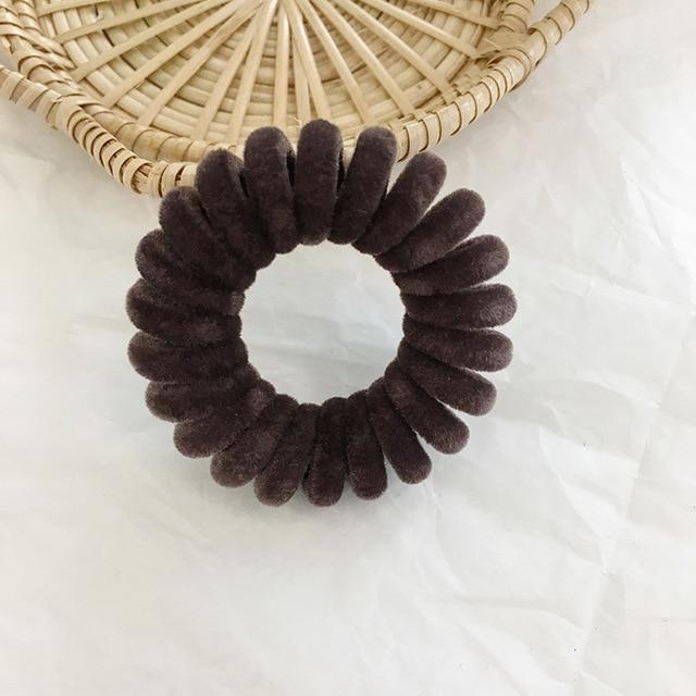 Telephone Wire Hair Band-Hair Accessories-Arimonz-Dark Coffee-Arimonz