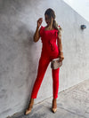 Temperament Jumpsuit Stretch Commuter Trend Color Jumpsuit Women-Casual Jumpsuits & Rompers-Arimonz-Arimonz