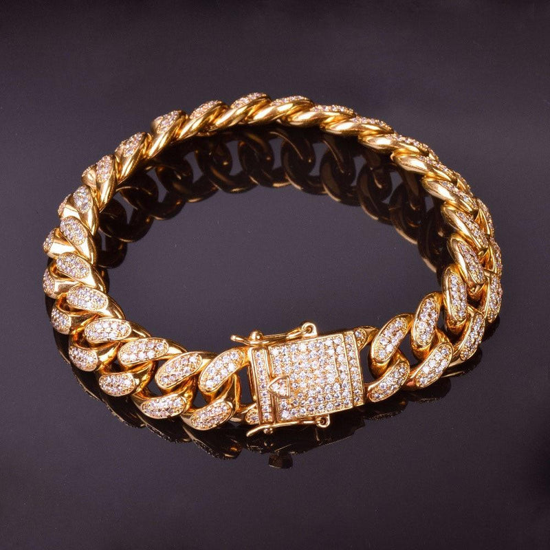 Thick Iced Hiphop Jewelry Bacelet-Braceletes-Arimonz-Arimonz