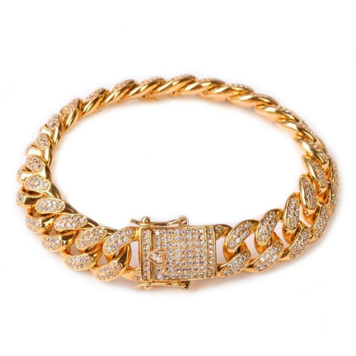 Thick Iced Hiphop Jewelry Bacelet-Braceletes-Arimonz-Arimonz
