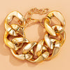Thick Link Chains Bracelet for Women Big Wide Bracelets Hand Chains-Braceletes-Arimonz-Arimonz
