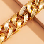Thick Link Chains Bracelet for Women Big Wide Bracelets Hand Chains-Braceletes-Arimonz-Arimonz