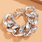 Thick Link Chains Bracelet for Women Big Wide Bracelets Hand Chains-Braceletes-Arimonz-Arimonz