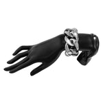 Thick Link Chains Bracelet for Women Big Wide Bracelets Hand Chains-Braceletes-Arimonz-Silver Color-Arimonz