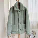 Thicken Warm Teddy Fur Jacket Coat Women Casual Lamb Faux Fur Overcoat-Fuzzy Jackets-Arimonz-Arimonz