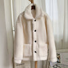 Thicken Warm Teddy Fur Jacket Coat Women Casual Lamb Faux Fur Overcoat-Fuzzy Jackets-Arimonz-Arimonz