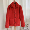 Thicken Warm Teddy Fur Jacket Coat Women Casual Lamb Faux Fur Overcoat-Fuzzy Jackets-Arimonz-Arimonz