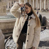 Thicken Warm Teddy Fur Jacket Coat Women Casual Lamb Faux Fur Overcoat-Fuzzy Jackets-Arimonz-Arimonz
