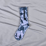 Tie Dye Letter Socks Cotton Colorful Skateboard Fashionable Socks-Socks & Tights-Arimonz-Gray-EU 37-45 (US 6-10)-Arimonz