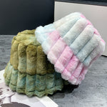 Tie Dye Panama Women Felt Hat Winter Women Classic British Felt Hats-Bucket Hats-Arimonz-Arimonz
