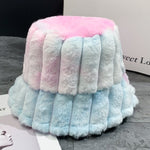 Tie Dye Panama Women Felt Hat Winter Women Classic British Felt Hats-Bucket Hats-Arimonz-Candy Colors-Arimonz