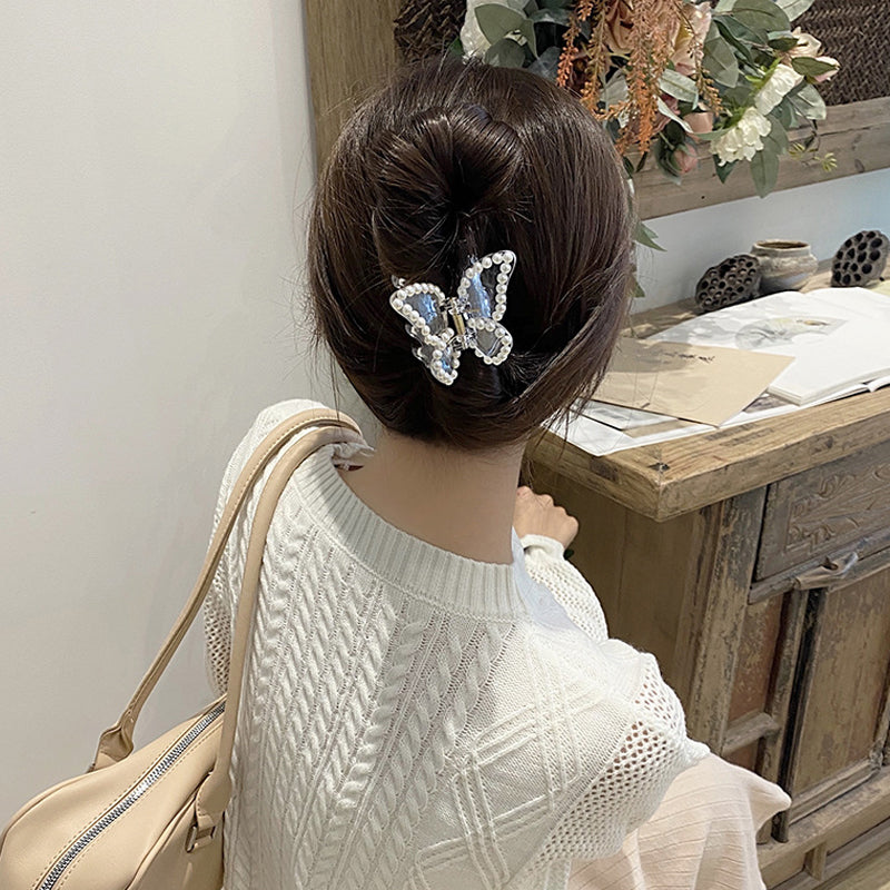 Transparent Butterfly Hair Claws Hairpin Cute Transparent Acrylic Clip-Hair Accessories-Arimonz-Arimonz