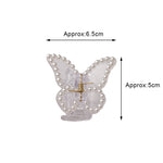 Transparent Butterfly Hair Claws Hairpin Cute Transparent Acrylic Clip-Hair Accessories-Arimonz-Arimonz