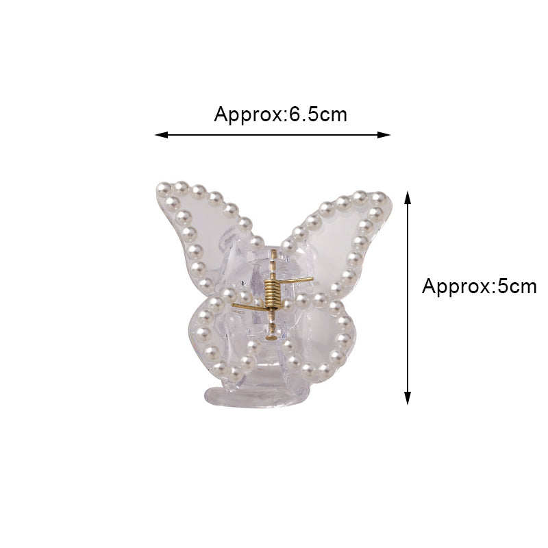 Transparent Butterfly Hair Claws Hairpin Cute Transparent Acrylic Clip-Hair Accessories-Arimonz-Arimonz