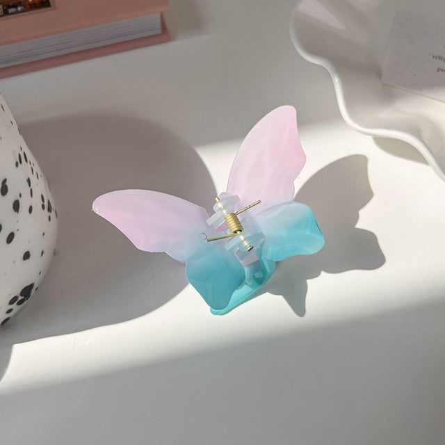 Transparent Butterfly Hair Claws Hairpin Cute Transparent Acrylic Clip-Hair Accessories-Arimonz-A2-Arimonz