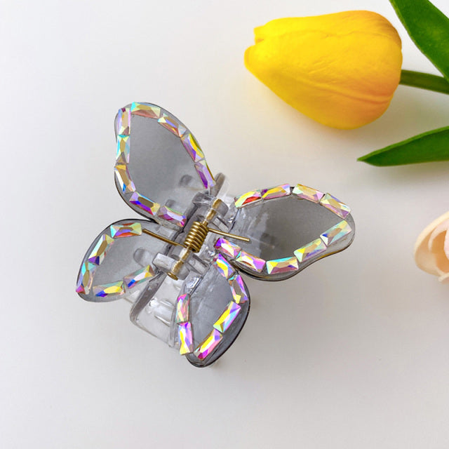 Transparent Butterfly Hair Claws Hairpin Cute Transparent Acrylic Clip-Hair Accessories-Arimonz-B3-Arimonz