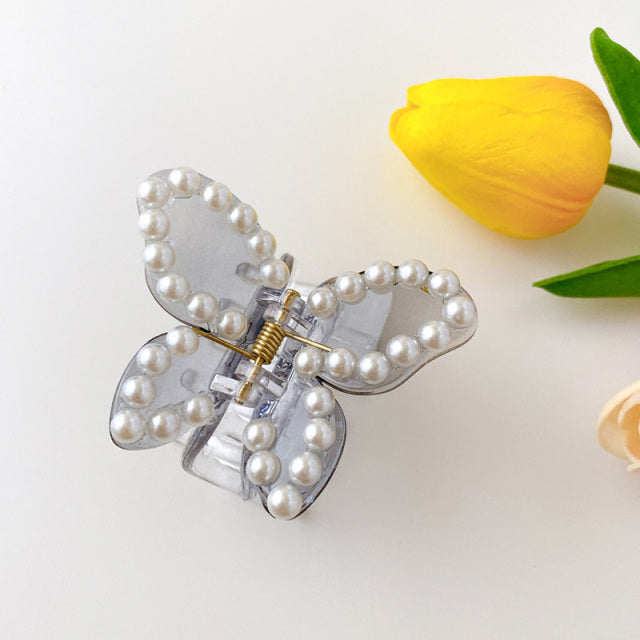 Transparent Butterfly Hair Claws Hairpin Cute Transparent Acrylic Clip-Hair Accessories-Arimonz-B4-Arimonz