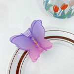 Transparent Butterfly Hair Claws Hairpin Cute Transparent Acrylic Clip-Hair Accessories-Arimonz-E8-Arimonz