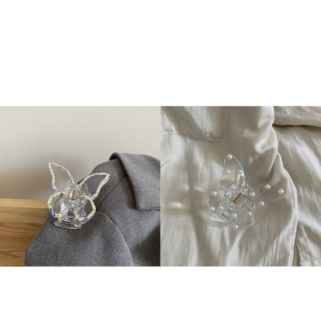 Transparent Butterfly Hair Claws Hairpin Cute Transparent Acrylic Clip-Hair Accessories-Arimonz-F2-Arimonz
