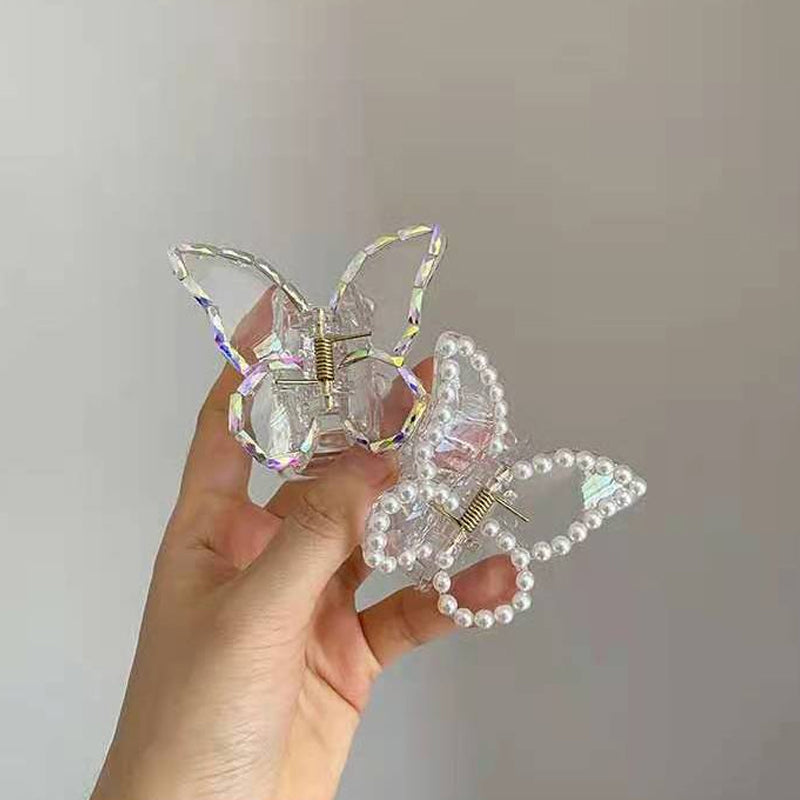 Transparent Butterfly Hair Claws Hairpin Cute Transparent Acrylic Clip-Hair Accessories-Arimonz-Arimonz