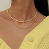 Trendy Gold Color Petals Shape Neck Chain Choker Necklace for Women-Necklaces-Arimonz-Arimonz