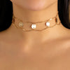 Trendy Gold Color Petals Shape Neck Chain Choker Necklace for Women-Necklaces-Arimonz-Arimonz