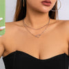 Trendy Gold Color Petals Shape Neck Chain Choker Necklace for Women-Necklaces-Arimonz-Arimonz