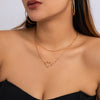 Trendy Gold Color Petals Shape Neck Chain Choker Necklace for Women-Necklaces-Arimonz-type 1-Arimonz