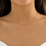 Trendy Gold Color Petals Shape Neck Chain Choker Necklace for Women-Necklaces-Arimonz-type 13-Arimonz