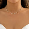 Trendy Gold Color Petals Shape Neck Chain Choker Necklace for Women-Necklaces-Arimonz-type 16-Arimonz