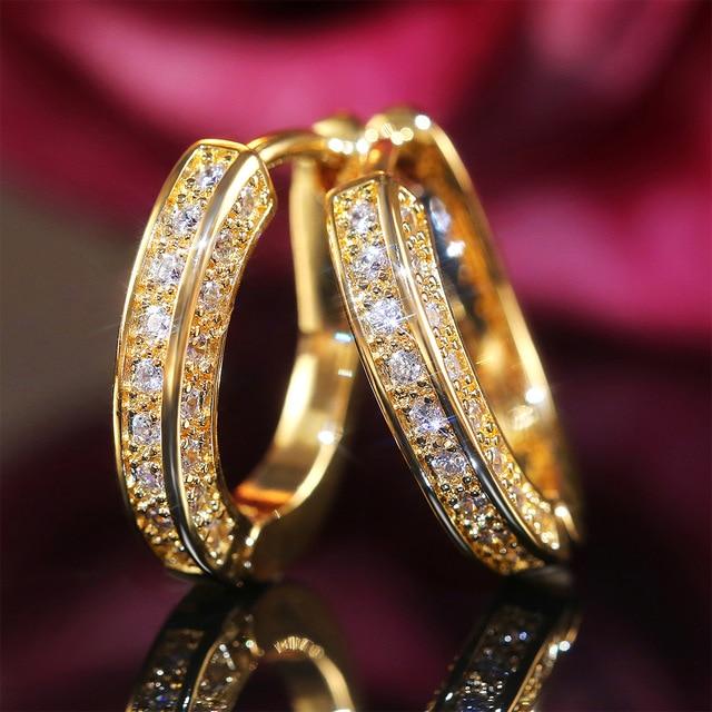 Trendy Small Hoop Earrings for Women Daily Jewelry Accessory-Earrings-Arimonz-Gold-Arimonz