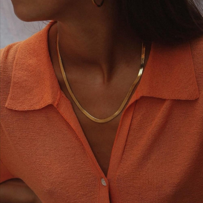 Trendy Street Style Snake Chain-Necklaces-Arimonz-Arimonz