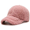 Trendy Streetwear Solid Windproof Wool Teddy Baseball Hats For Women-Women's Caps-Arimonz-Arimonz