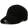 Trendy Streetwear Solid Windproof Wool Teddy Baseball Hats For Women-Women's Caps-Arimonz-Black-Arimonz