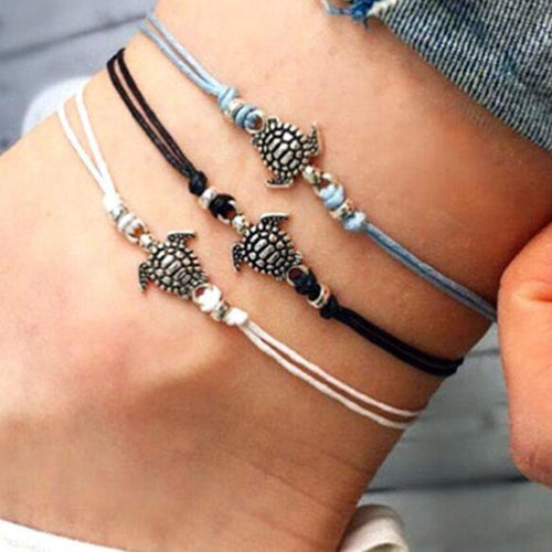 Turtle Shape Rope Anklets For Women Rope Anklets The Leg Foot Chain-Anklets-Arimonz-Arimonz
