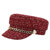 Tweed Plaid Paperboy Cap-Hats-Arimonz-Red-Arimonz