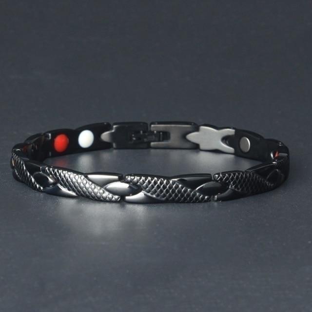 Twisted Magnetic Therapy Bracelet Trendy Energy Magnets Jewelry-Braceletes-Arimonz-Black-Arimonz